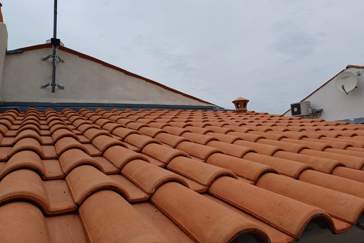 toiture nettoyée après démoussage à Rochefort